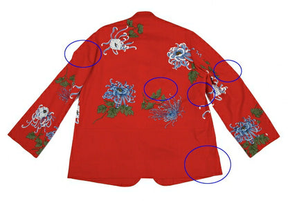 Yohji Yamamoto POUR HOMME 96SS Higanbana Jacket Red Size M
