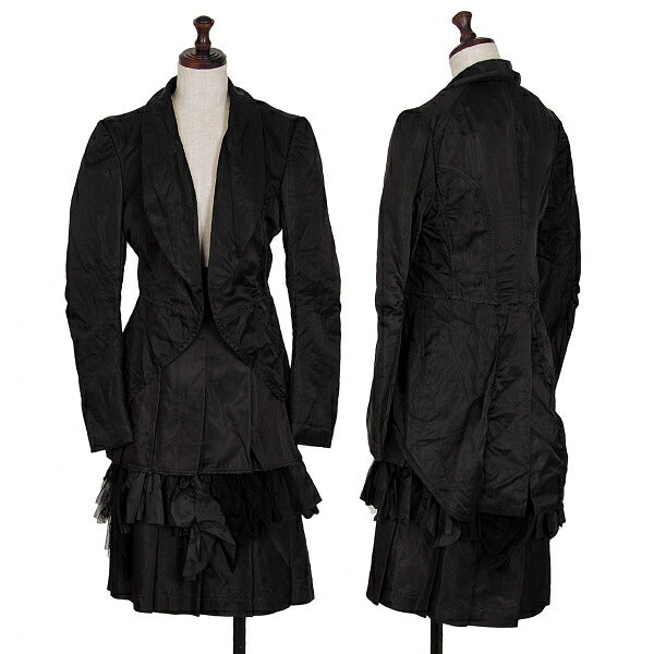 COMME des GARCONS AW04 Poly Silk Garment Jacket Black Size M