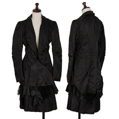 COMME des GARCONS AW04 Poly Silk Garment Jacket Black Size M