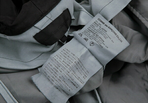 COMME des GARCONS AW04 Poly Silk Garment Jacket Black Size M