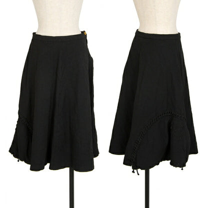 COMME des GARCONS Poly Shirred Padded Skirt Black Size M