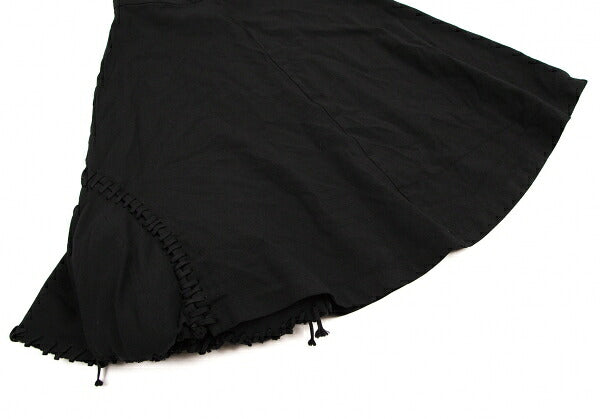 COMME des GARCONS Poly Shirred Padded Skirt Black Size M