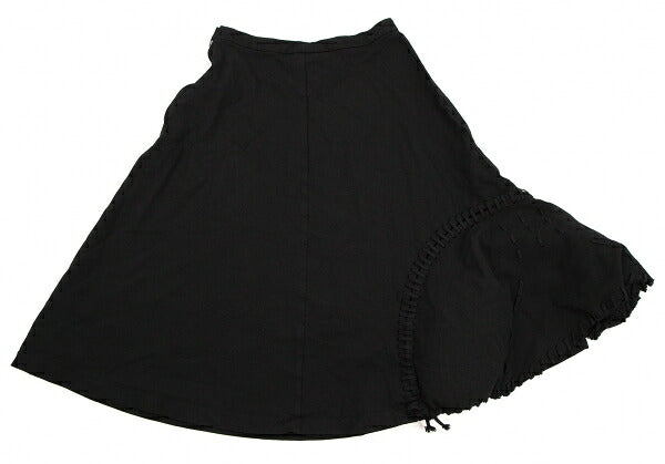COMME des GARCONS Poly Shirred Padded Skirt Black Size M
