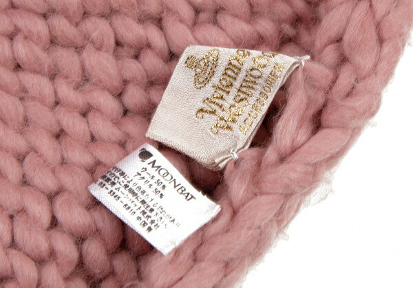 Vivienne Westwood Wool Acrylic Scarf Pink
