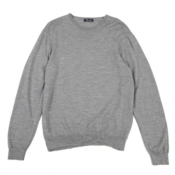 Papas Wool Crewneck Knit Sweater Gray Size L