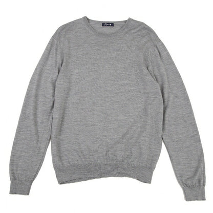 Papas Wool Crewneck Knit Sweater Gray Size L