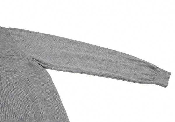 Papas Wool Crewneck Knit Sweater Gray Size L