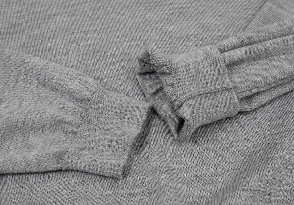 Papas Wool Crewneck Knit Sweater Gray Size L