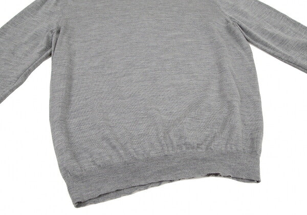 Papas Wool Crewneck Knit Sweater Gray Size L