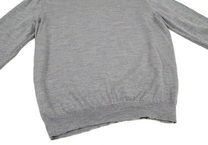 Papas Wool Crewneck Knit Sweater Gray Size L