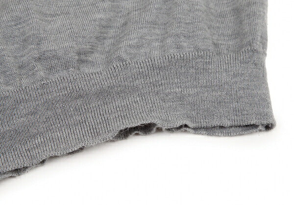 Papas Wool Crewneck Knit Sweater Gray Size L