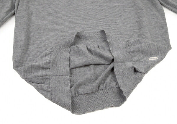 Papas Wool Crewneck Knit Sweater Gray Size L