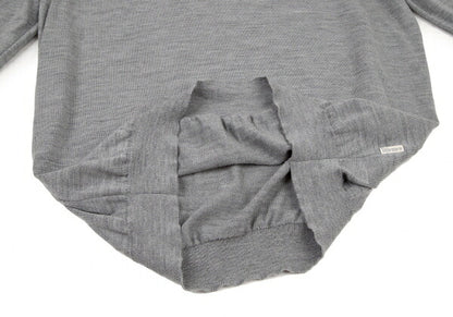 Papas Wool Crewneck Knit Sweater Gray Size L