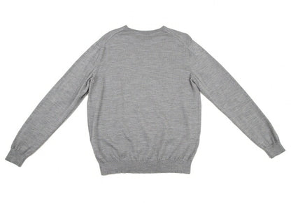 Papas Wool Crewneck Knit Sweater Gray Size L