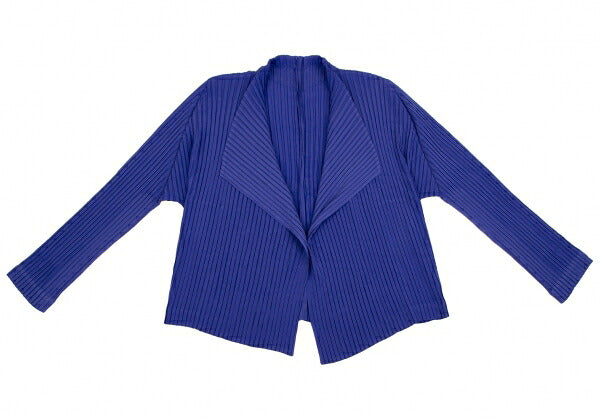 ISSEY MIYAKE Pleated 1-Button Jacket Blue Size 2