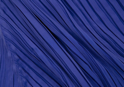 ISSEY MIYAKE Pleated 1-Button Jacket Blue Size 2