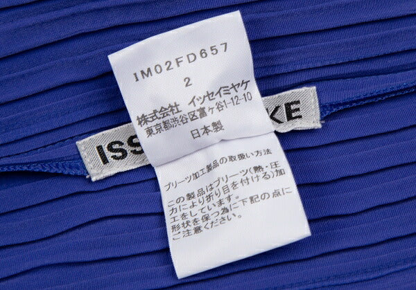 ISSEY MIYAKE Pleated 1-Button Jacket Blue Size 2