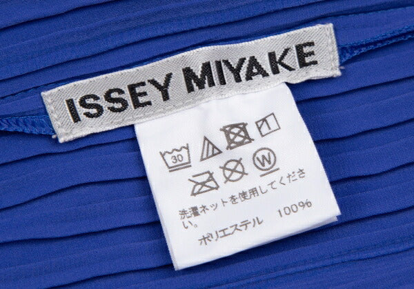 ISSEY MIYAKE Pleated 1-Button Jacket Blue Size 2