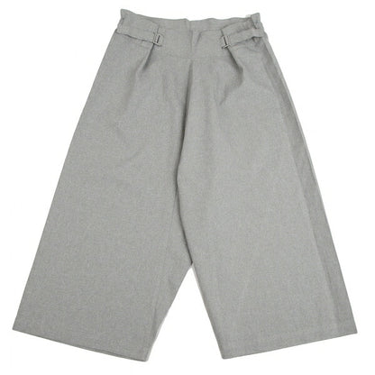 ISSEY MIYAKE me Wool-Like Poly Wide Pants Light Gray Size F