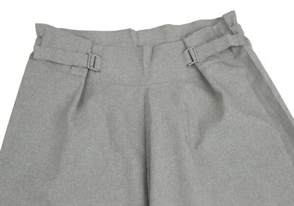 ISSEY MIYAKE me Wool-Like Poly Wide Pants Light Gray Size F
