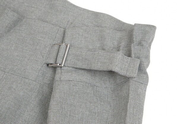 ISSEY MIYAKE me Wool-Like Poly Wide Pants Light Gray Size F