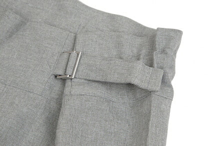 ISSEY MIYAKE me Wool-Like Poly Wide Pants Light Gray Size F