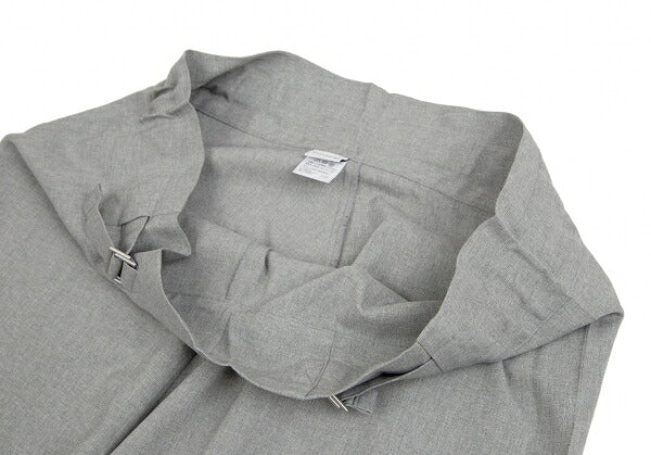 ISSEY MIYAKE me Wool-Like Poly Wide Pants Light Gray Size F