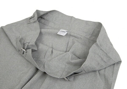 ISSEY MIYAKE me Wool-Like Poly Wide Pants Light Gray Size F