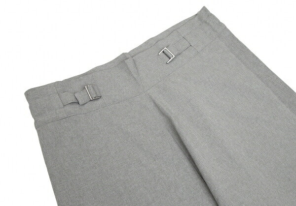 ISSEY MIYAKE me Wool-Like Poly Wide Pants Light Gray Size F