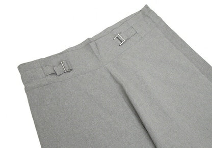 ISSEY MIYAKE me Wool-Like Poly Wide Pants Light Gray Size F