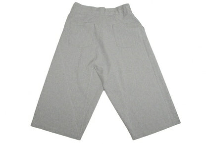 ISSEY MIYAKE me Wool-Like Poly Wide Pants Light Gray Size F