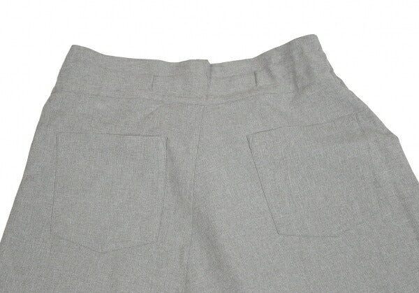 ISSEY MIYAKE me Wool-Like Poly Wide Pants Light Gray Size F