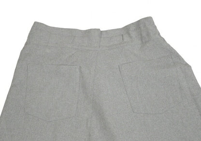 ISSEY MIYAKE me Wool-Like Poly Wide Pants Light Gray Size F