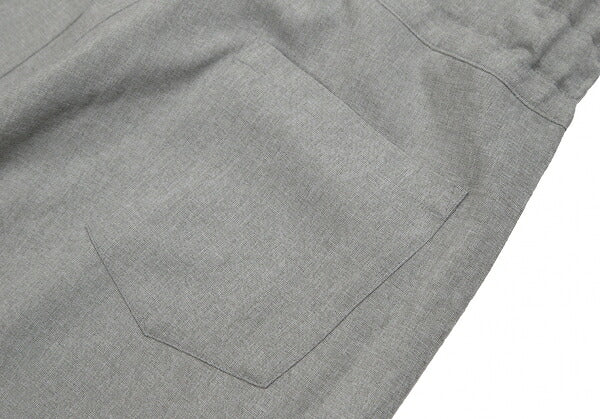 ISSEY MIYAKE me Wool-Like Poly Wide Pants Light Gray Size F