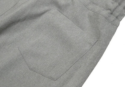 ISSEY MIYAKE me Wool-Like Poly Wide Pants Light Gray Size F