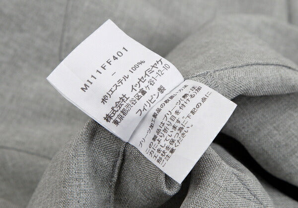 ISSEY MIYAKE me Wool-Like Poly Wide Pants Light Gray Size F
