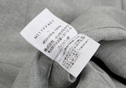 ISSEY MIYAKE me Wool-Like Poly Wide Pants Light Gray Size F