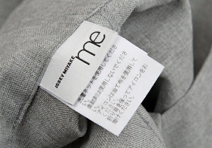 ISSEY MIYAKE me Wool-Like Poly Wide Pants Light Gray Size F