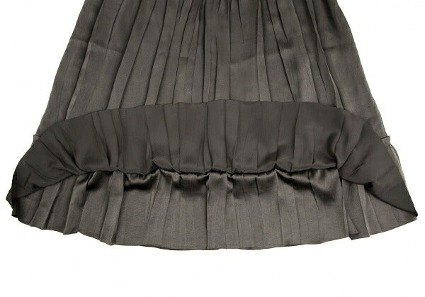 ISSEY MIYAKE Poly Gather Pleat Skirt Brown Size 2
