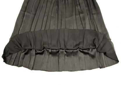 ISSEY MIYAKE Poly Gather Pleat Skirt Brown Size 2
