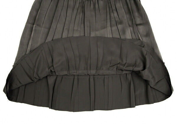 ISSEY MIYAKE Poly Gather Pleat Skirt Brown Size 2