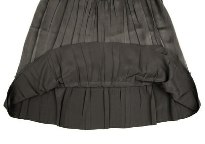 ISSEY MIYAKE Poly Gather Pleat Skirt Brown Size 2