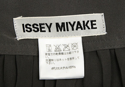 ISSEY MIYAKE Poly Gather Pleat Skirt Brown Size 2