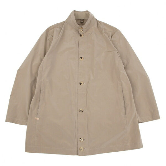 Papas Poly-Nylon Zip-Up Embroidered Coat Mocha Size M