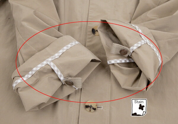Papas Poly-Nylon Zip-Up Embroidered Coat Mocha Size M