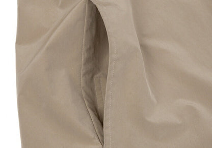 Papas Poly-Nylon Zip-Up Embroidered Coat Mocha Size M