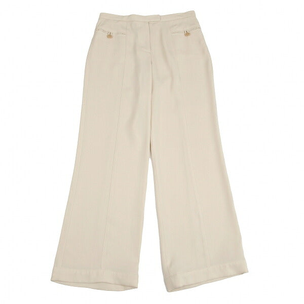 GIORGIO ARMANI Panel Relaxed Rayon Pants Beige Size M