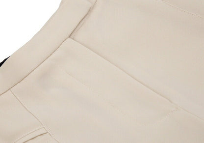 GIORGIO ARMANI Panel Relaxed Rayon Pants Beige Size M