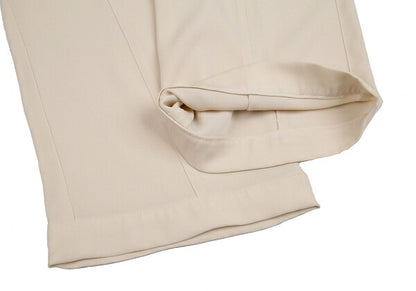 GIORGIO ARMANI Panel Relaxed Rayon Pants Beige Size M