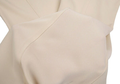 GIORGIO ARMANI Panel Relaxed Rayon Pants Beige Size M